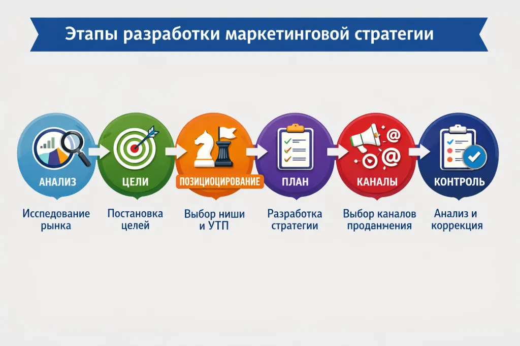 этапы разработки маркетинговой стратегии