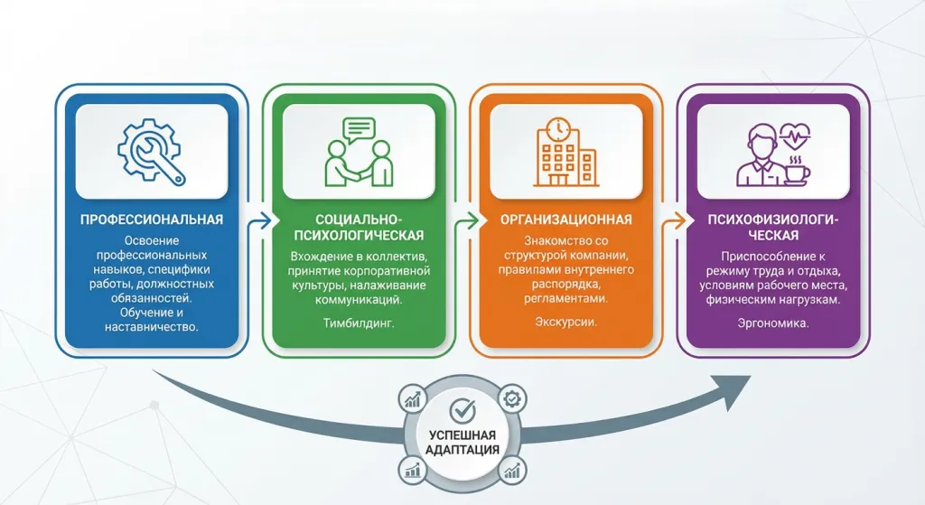 виды адаптации персонала