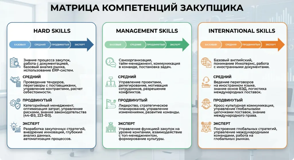 матрица компетенций закупщика