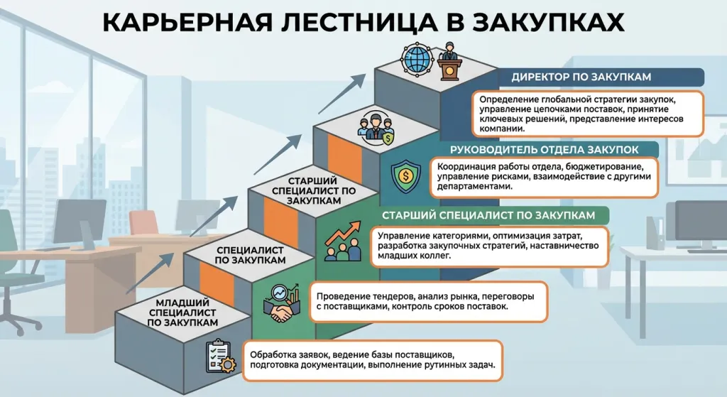 Карьерная лестница в закупках